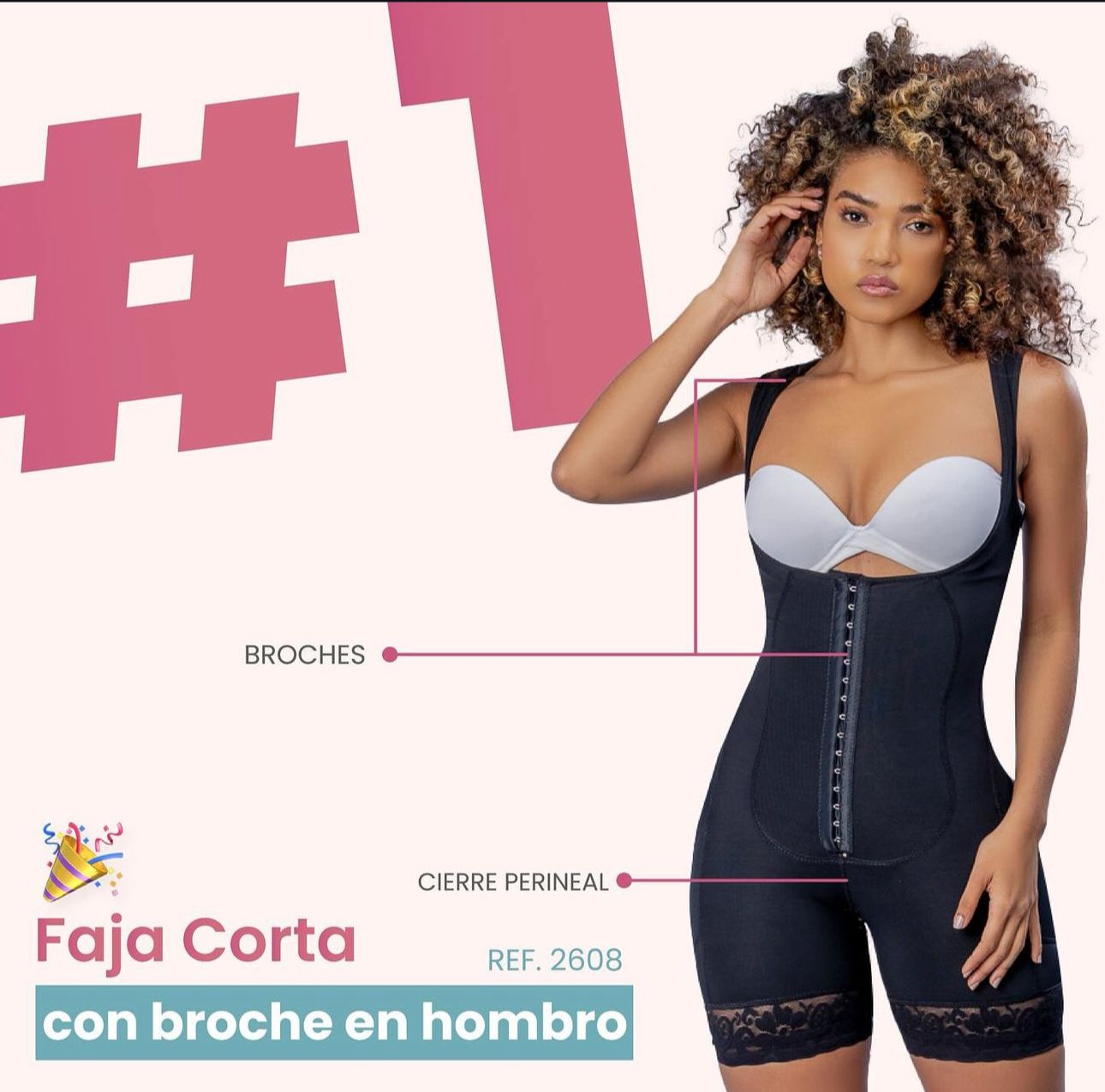 FAJA DE ALTA COMPRESION PIERNA CORTA